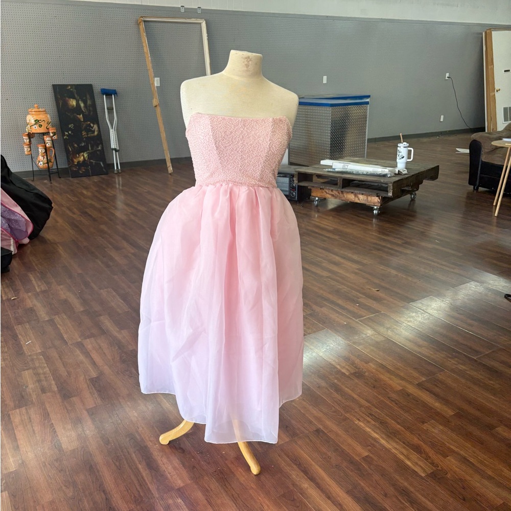 Pink Strapless dress